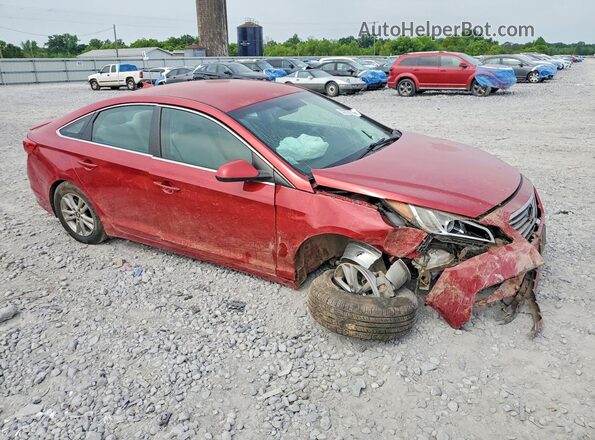 5NPE24AF7HH557822 2017 HYUNDAI SONATA Red წინა მარჯვენა