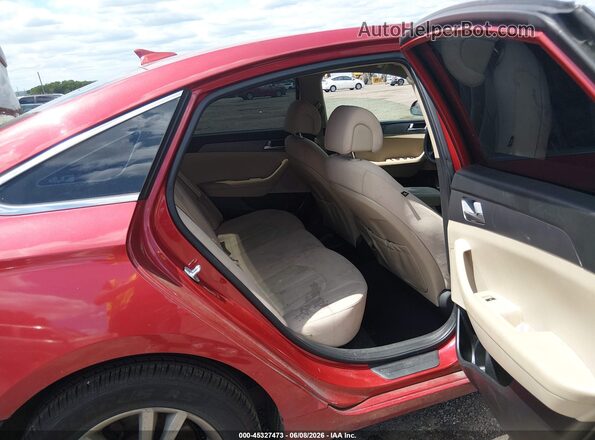 5NPE24AF7HH560770 2017 HYUNDAI SONATA Red VIN კოდის სტიკერის ხედი