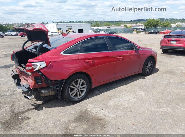 5NPE24AF7HH560770 2017 HYUNDAI SONATA Red უკანა მარჯვენა