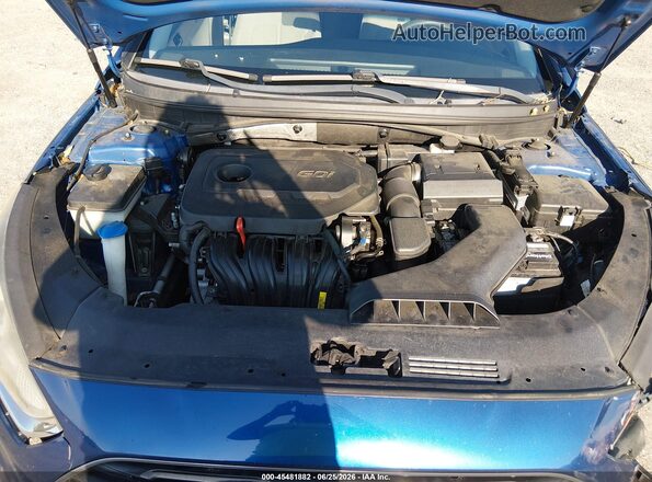5NPE24AF7JH604594 2018 HYUNDAI SONATA Blue უკანა ხედი