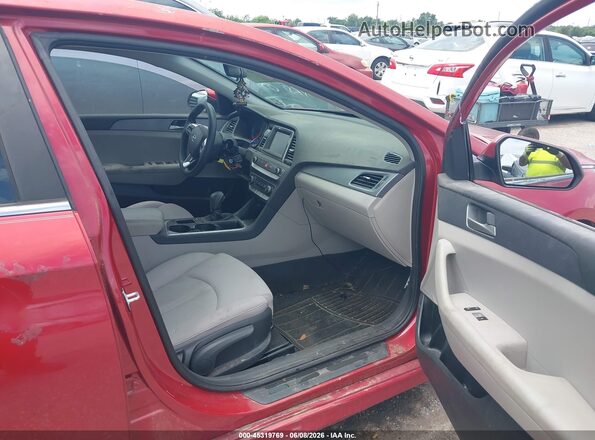 5NPE24AF7JH623467 2018 HYUNDAI SONATA Maroon 