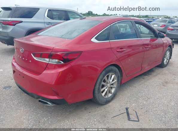 5NPE24AF7JH623467 2018 HYUNDAI SONATA Maroon 