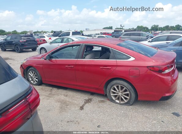 5NPE24AF7JH623467 2018 HYUNDAI SONATA Maroon 