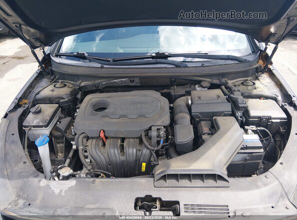 5NPE24AF7JH646389 2018 HYUNDAI SONATA Black Вид ззаду