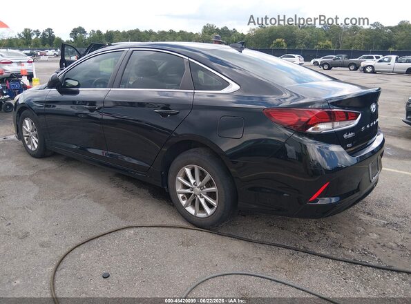 5NPE24AF7JH646389 2018 HYUNDAI SONATA Black Задня ліва чверть