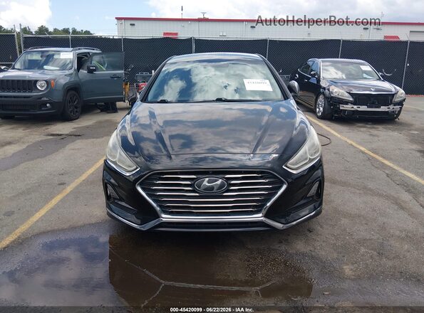 5NPE24AF7JH646389 2018 HYUNDAI SONATA Black Вид щитка приладів