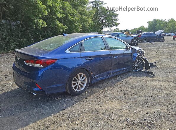 5NPE24AF7JH666724 2018 HYUNDAI SONATA Blue Tył prawy