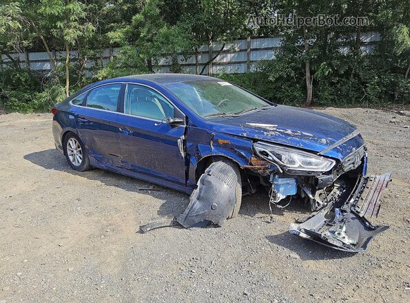 5NPE24AF7JH666724 2018 HYUNDAI SONATA Blue Przód prawy