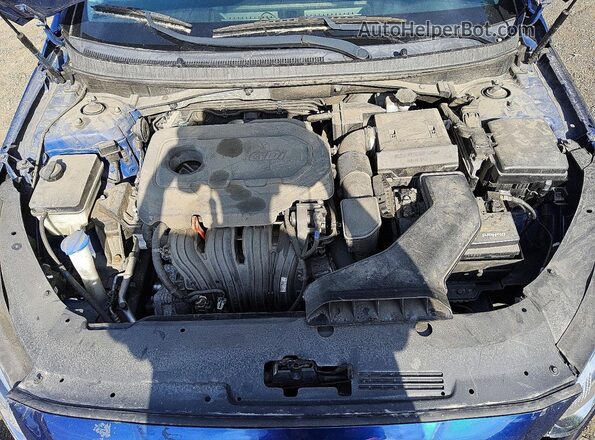 5NPE24AF7JH666724 2018 HYUNDAI SONATA Blue Widok wnętrza z tyłu