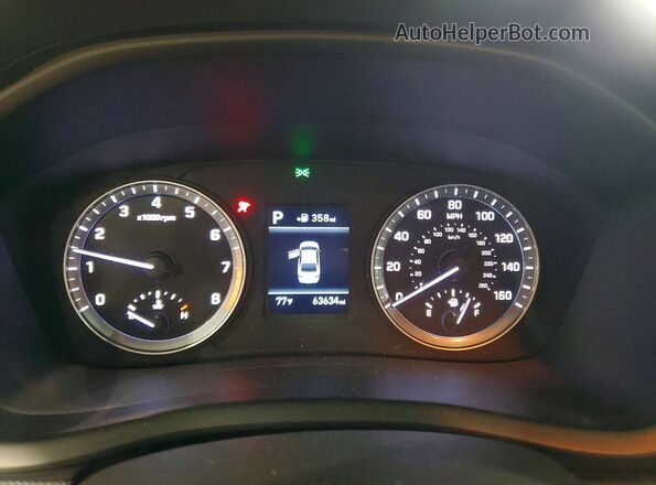 5NPE24AF7KH800570 2019 HYUNDAI SONATA Silver Vista del cuadro de instrumentos