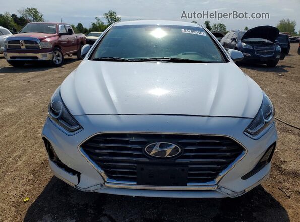 5NPE24AF7KH802402 2019 HYUNDAI SONATA White Դիմացի տեսք