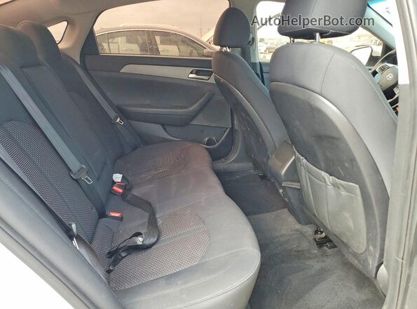 5NPE24AF7KH802402 2019 HYUNDAI SONATA White Հետևի նստատեղերի տեսք