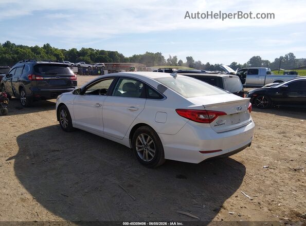 5NPE24AF8GH271928 2016 HYUNDAI SONATA White უკანა მარცხენა