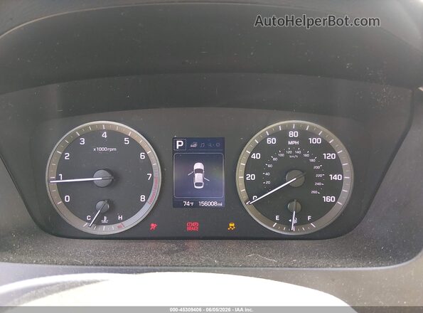 5NPE24AF8GH271928 2016 HYUNDAI SONATA White უკანა სავარძლების ხედი