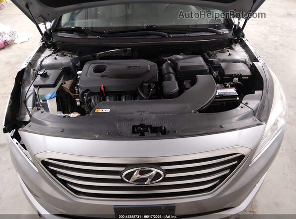 5NPE24AF8GH274053 2016 HYUNDAI SONATA Gray Widok z tyłu