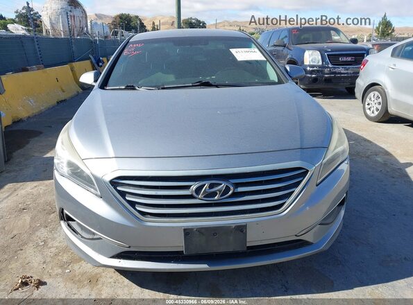 5NPE24AF8GH274599 2016 HYUNDAI SONATA Gray Front view