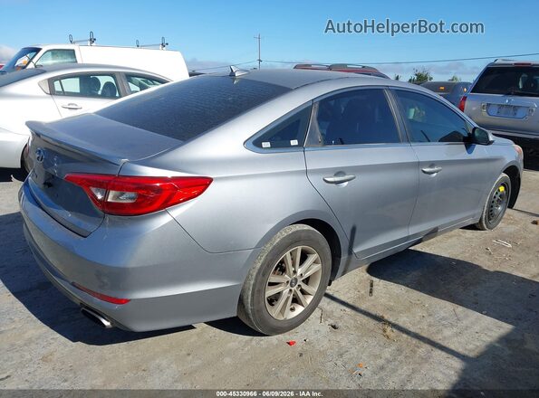 5NPE24AF8GH274599 2016 HYUNDAI SONATA Gray Rear right
