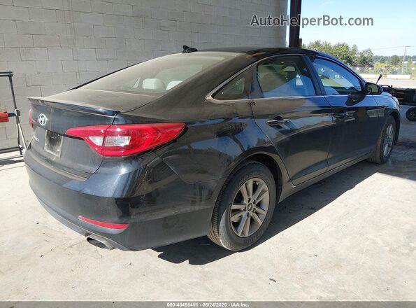 5NPE24AF8GH277812 2016 HYUNDAI SONATA Черный Задняя правая четверть
