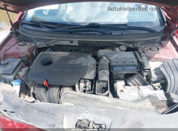 5NPE24AF8GH304748 2016 HYUNDAI SONATA Red Հետևի տեսք