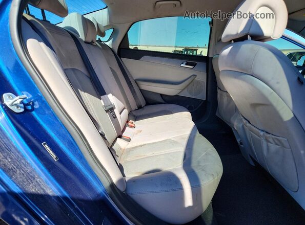 5NPE24AF8GH352153 2016 HYUNDAI SONATA Blue Հետևի նստատեղերի տեսք