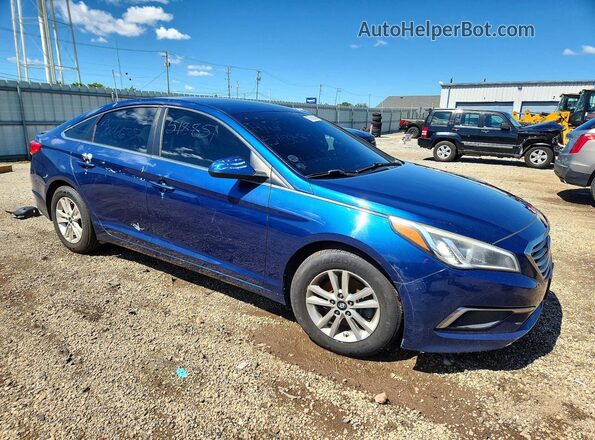5NPE24AF8GH352153 2016 HYUNDAI SONATA Blue Առջևի աջ