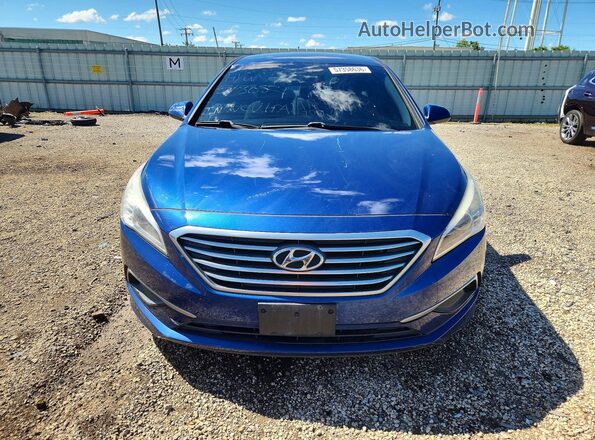5NPE24AF8GH352153 2016 HYUNDAI SONATA Blue Դիմացի տեսք