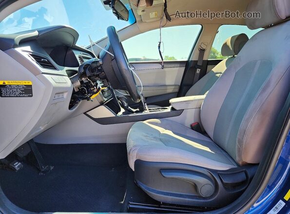 5NPE24AF8GH352153 2016 HYUNDAI SONATA Blue Սալոնի դիմացի տեսք