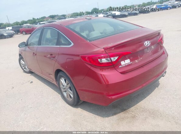 5NPE24AF8GH374623 2016 HYUNDAI SONATA Red Tył lewy