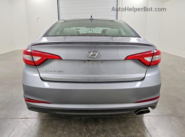 5NPE24AF8GH387338 2016 HYUNDAI SONATA Gray უკანა ხედი