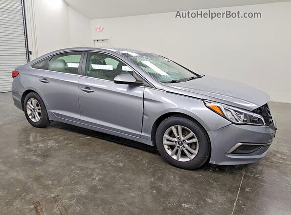 5NPE24AF8GH387338 2016 HYUNDAI SONATA Gray წინა მარჯვენა