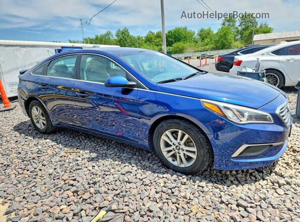 5NPE24AF8HH522898 2017 HYUNDAI SONATA Blue Przód prawy