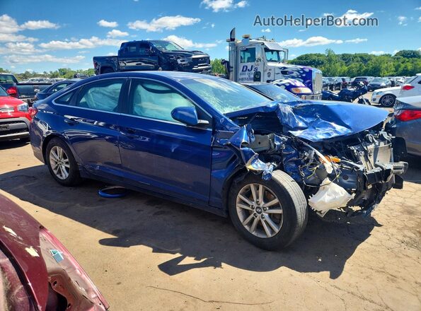 5NPE24AF8HH571065 2017 HYUNDAI SONATA Blue წინა მარჯვენა
