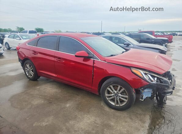 5NPE24AF8HH586505 2017 HYUNDAI SONATA Red წინა მარჯვენა
