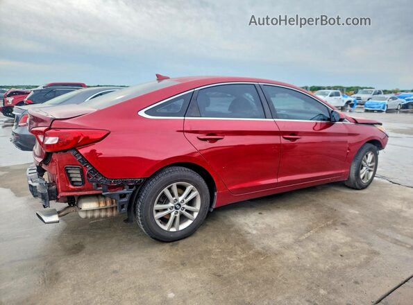 5NPE24AF8HH586505 2017 HYUNDAI SONATA Red უკანა მარჯვენა