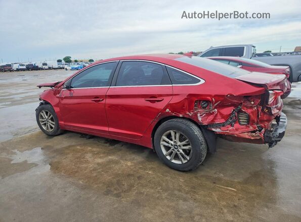 5NPE24AF8HH586505 2017 HYUNDAI SONATA Red უკანა მარცხენა