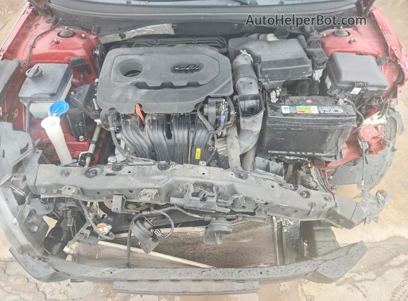 5NPE24AF8HH586505 2017 HYUNDAI SONATA Red უკანა სალონის ხედი