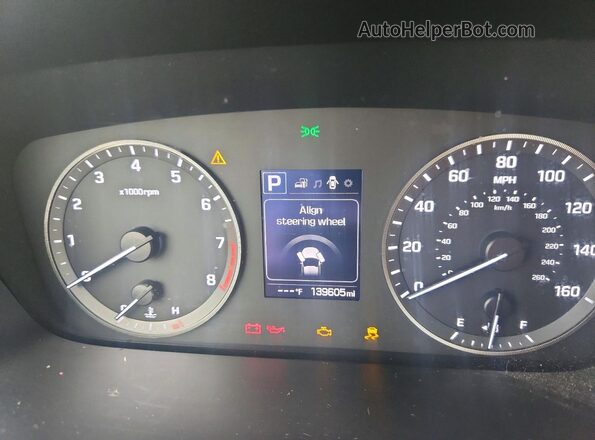 5NPE24AF8HH586505 2017 HYUNDAI SONATA Red ხელსაწყოთა პანელის ხედი