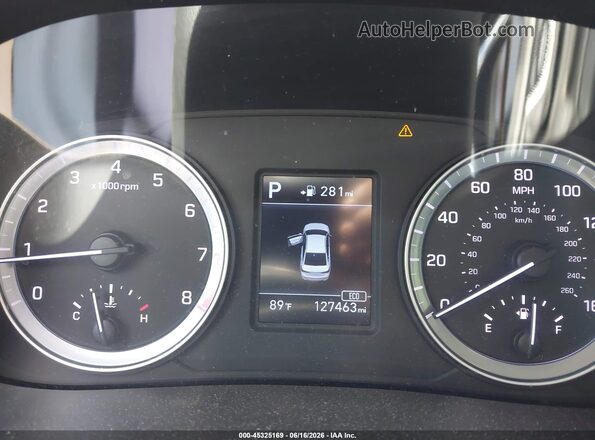 5NPE24AF8JH616446 2018 HYUNDAI SONATA Silver Вид задніх сидінь