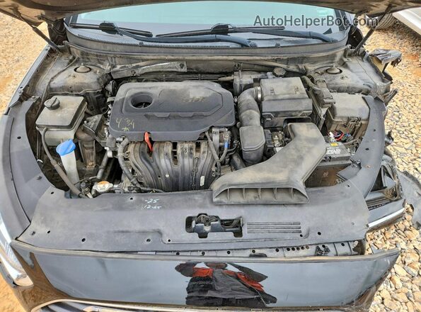 5NPE24AF8KH765411 2019 HYUNDAI SONATA Black უკანა სალონის ხედი
