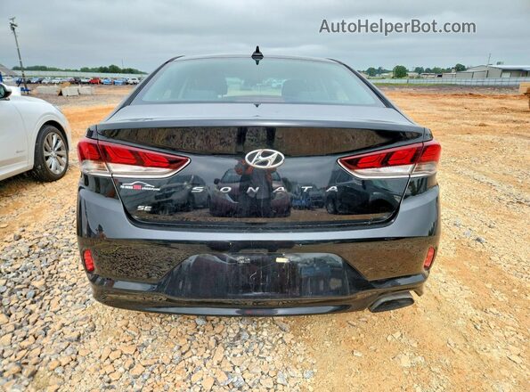 5NPE24AF8KH765411 2019 HYUNDAI SONATA Black უკანა ხედი