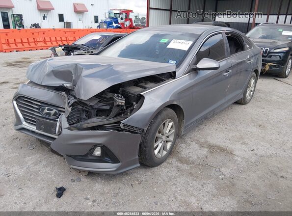 5NPE24AF8KH770222 2019 HYUNDAI SONATA Gray Առջևի ձախ երեք քառորդ տեսարան