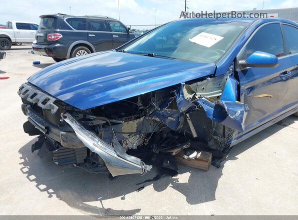 5NPE24AF8KH772066 2019 HYUNDAI SONATA Синий Вид спереди