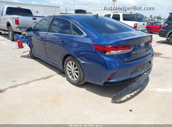 5NPE24AF8KH772066 2019 HYUNDAI SONATA Синий Задняя левая четверть