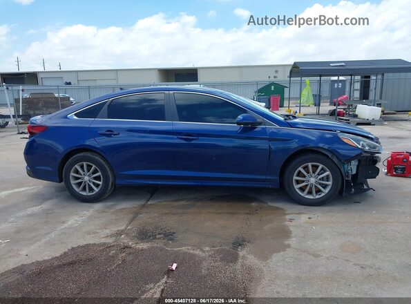 5NPE24AF8KH772066 2019 HYUNDAI SONATA Синий Вид щитка приборов