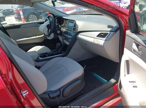 5NPE24AF8KH800030 2019 HYUNDAI SONATA Red Սալոնի դիմացի տեսք