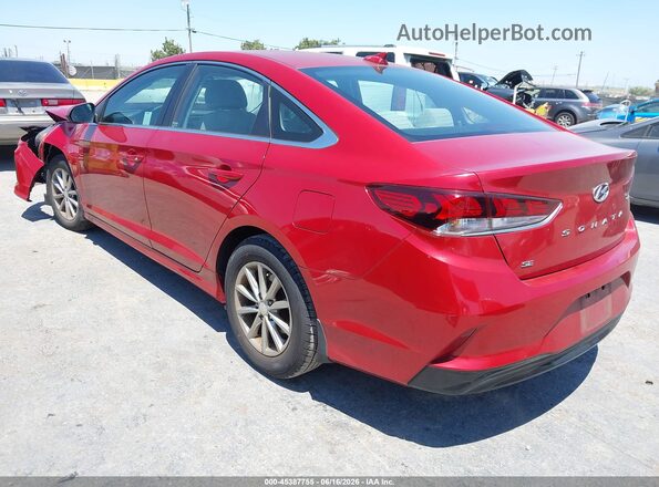 5NPE24AF8KH800030 2019 HYUNDAI SONATA Red Հետևի ձախ