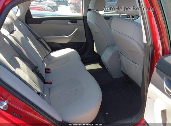 5NPE24AF8KH800030 2019 HYUNDAI SONATA Red VIN կոդի պիտակի տեսք
