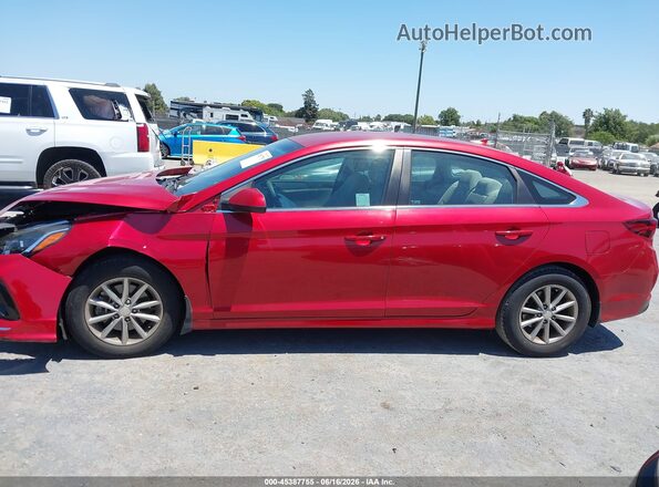 5NPE24AF8KH800030 2019 HYUNDAI SONATA Red 
