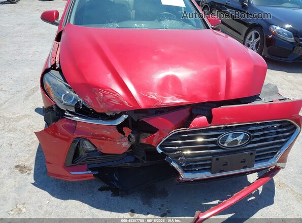 5NPE24AF8KH800030 2019 HYUNDAI SONATA Red Սալոնի հետևի տեսք