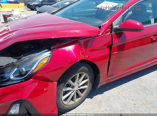 5NPE24AF8KH800030 2019 HYUNDAI SONATA Red 